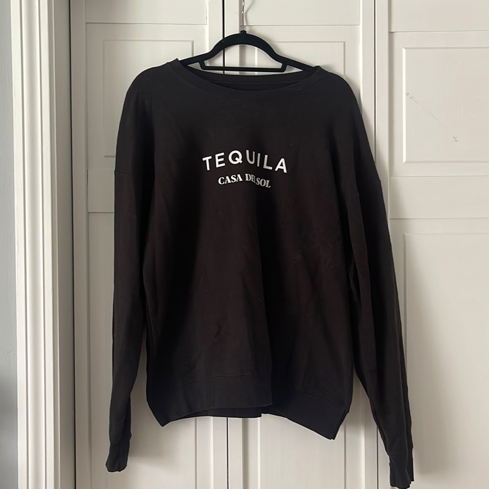 Tequila Casa Del Sol Black Sweatshirt Large